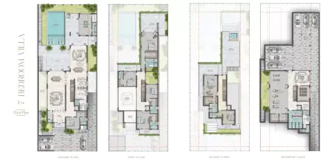 Cavalli Estates floor plan, 7 Bed, 17,532 sq ft