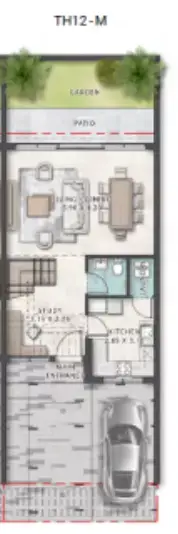 Damac Hills 2 - Amargo 2 floor plan, 3 Bed, 1,979 sq ft
