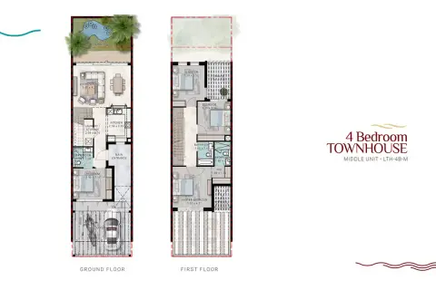 Costa Brava floor plan, 4 Bed