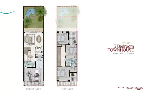 Costa Brava Phase 2 By Damac floor plan, 3 Bed