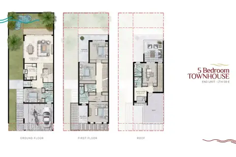 Costa Brava Phase 2 By Damac floor plan, 5 Bed
