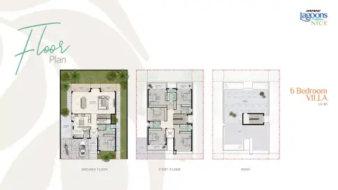 Nice By Damac floor plan, 6 Bed