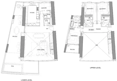 Cavalli Tower floor plan, 5 Bed, 3,965 sq ft