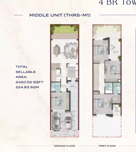 Floor plan, 4 Bed