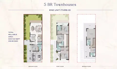 Floor plan, 5 Bed