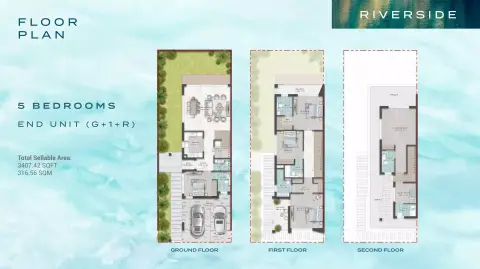 Floor plan, 5 Bed