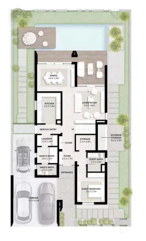 Harmony By Majid Al Futtaim floor plan, 4 Bed, 3,736–3,915 sq ft