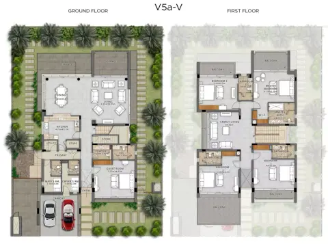 Veneto Villas floor plan, 5 Bed