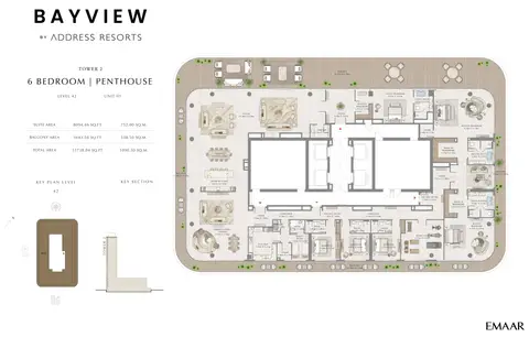 Floor plan, 6 Bed