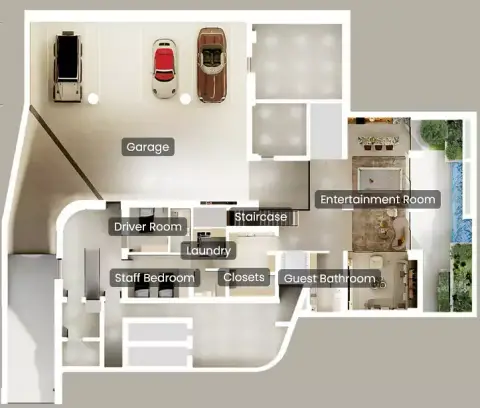 Floor plan, 6 Bed