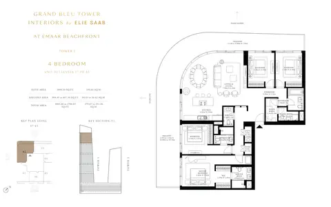 Floor plan, 4 Bed