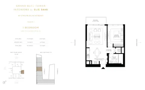 Floor plan, 1 Bed