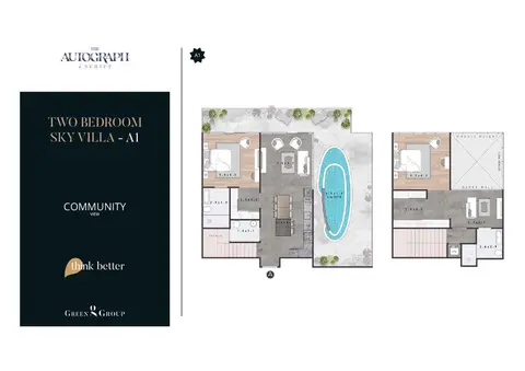 Floor plan, 2 Bed