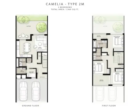 Floor plan, 3 Bed