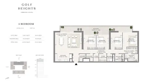 Floor plan, 4 Bed