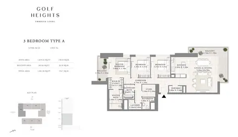 Floor plan, 3 Bed