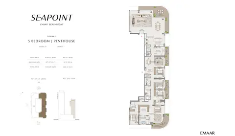 Floor plan, 5 Bed