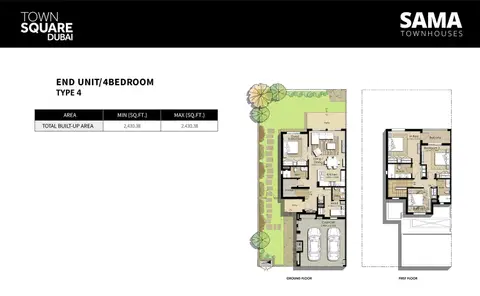 Floor plan, 4 Bed