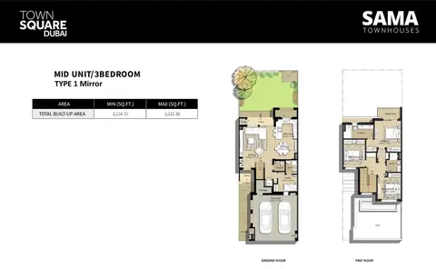 Floor plan, 3 Bed