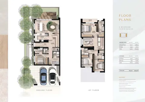 Floor plan, 4 Bed