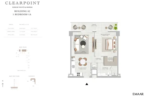 Floor plan, 1 Bed