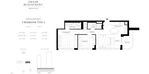 Floor plan, 2 Bed
