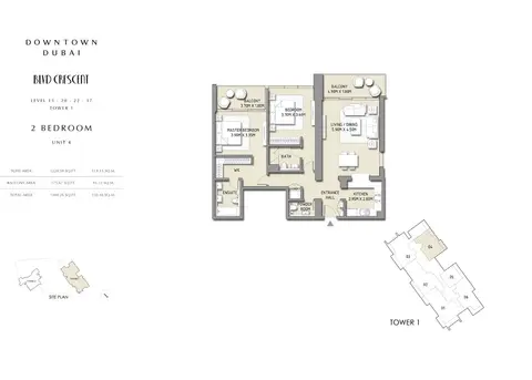 Floor plan, 2 Bed