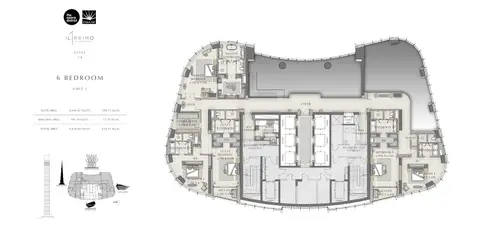 Floor plan, 6 Bed