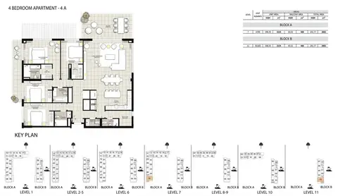 Floor plan, 4 Bed