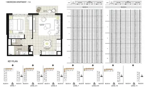 Floor plan, 1 Bed