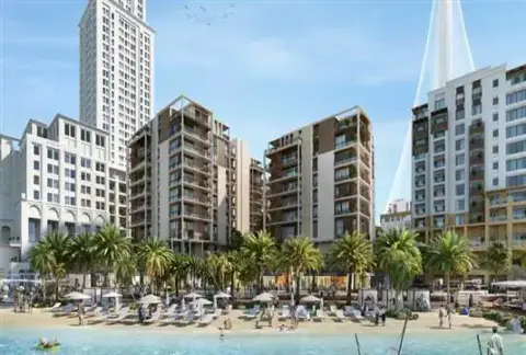 Surf at Creek Beach, Dubai Creek Harbour (The Lagoons), Dubai