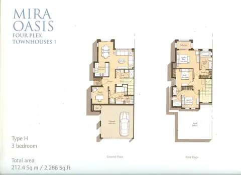 Floor plan, 3 Bed