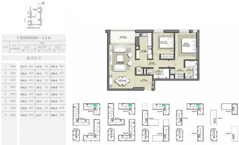 Floor plan, 2 Bed
