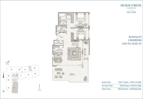 Floor plan, 2 Bed