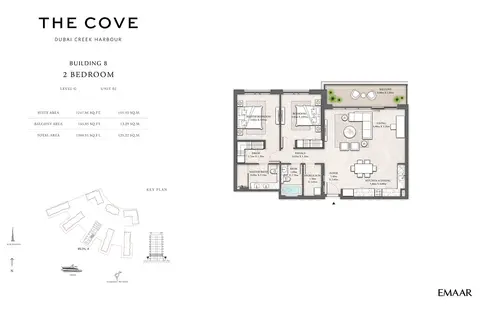 Floor plan, 2 Bed