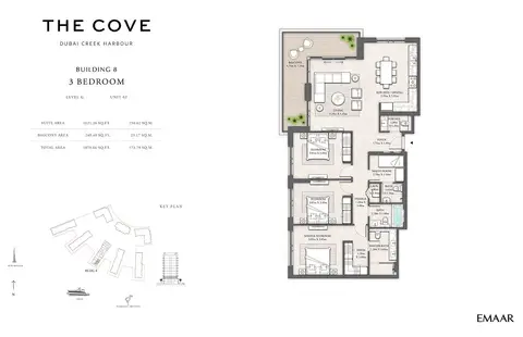 Floor plan, 3 Bed