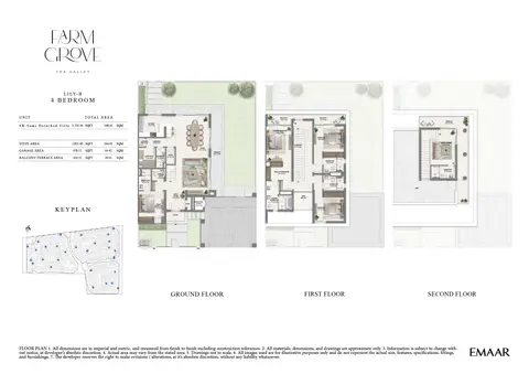 Floor plan, 4 Bed