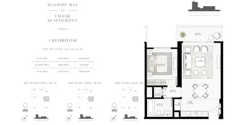 Floor plan, 1 Bed