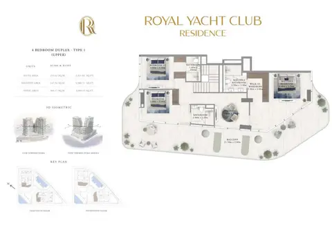 Floor plan, 4 Bed