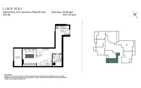 Floor plan, Studio