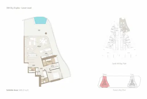 Floor plan, 3 Bed