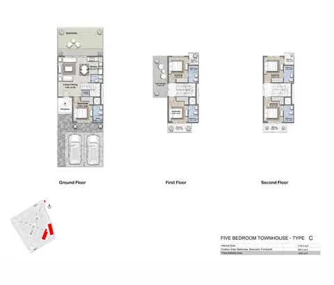 Floor plan, 5 Bed