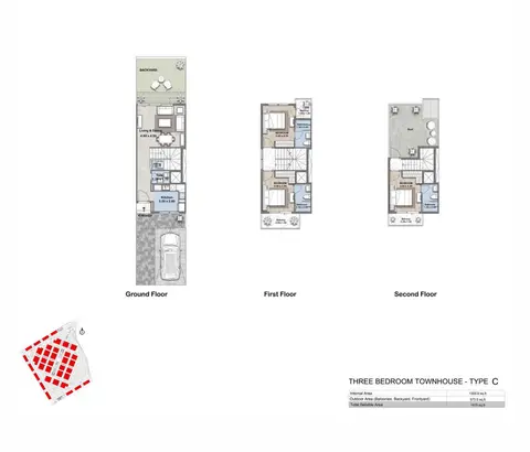 Floor plan, 3 Bed
