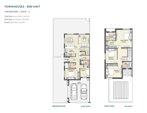 Floor plan, 4 Bed