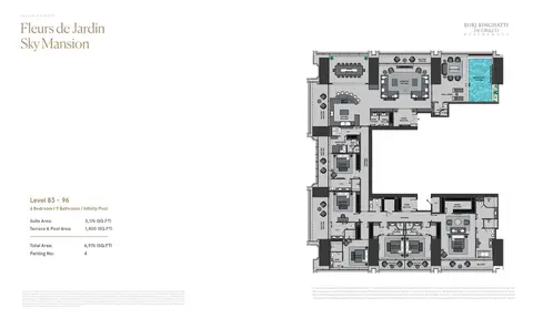 Floor plan, 6 Bed