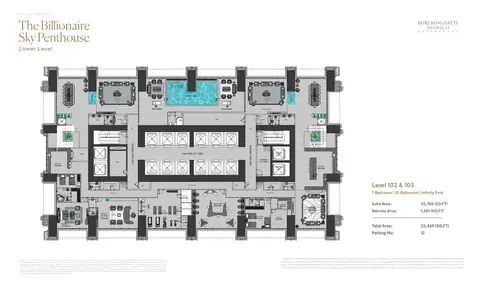 Floor plan, 7 Bed