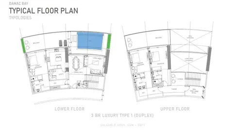 Floor plan, 3 Bed