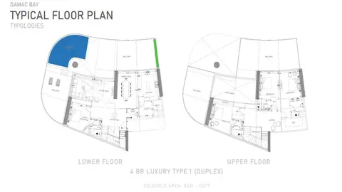 Floor plan, 4 Bed