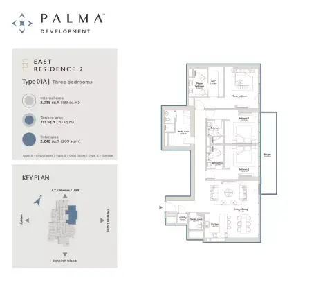 Floor plan, 3 Bed