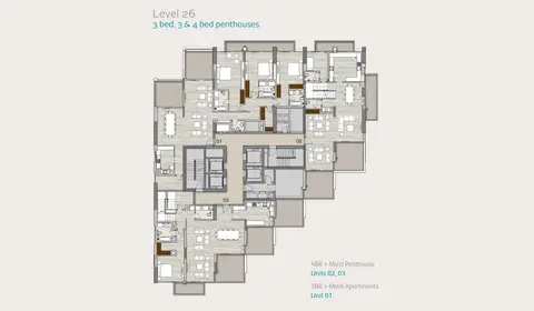 Floor plan, 3 Bed